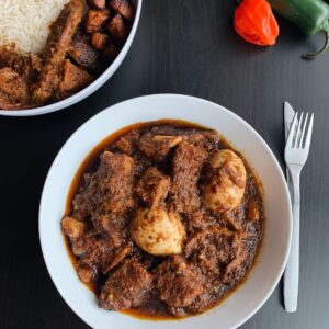 Ofada Stew & Rice